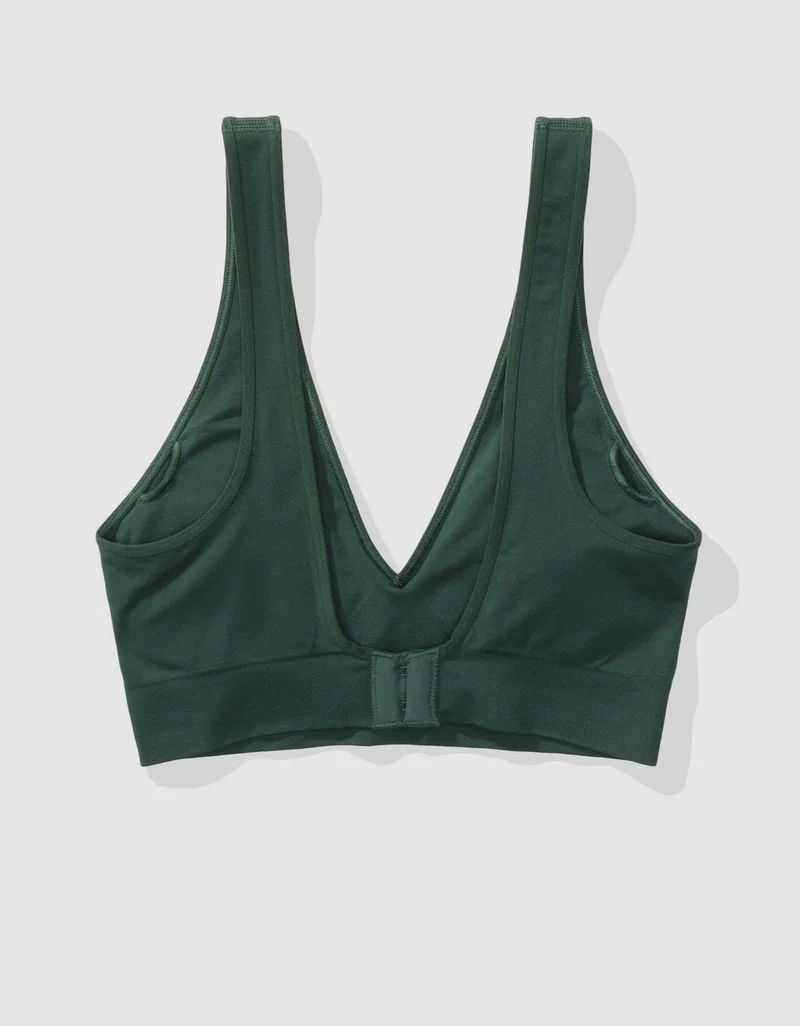 Aerie  Aerie Superchill Seamless Padded Plunge Bralette for Women | Best Price UAE
